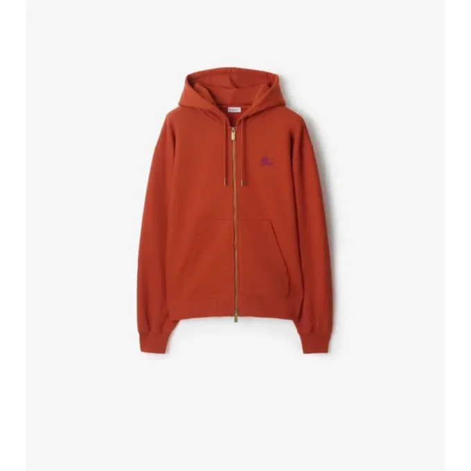 Gothic Logo Cotton Zip Hoodie