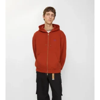 Gothic Logo Cotton Zip Hoodie