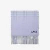 Gradient Check Cashmere Scarf