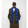 Gradient Check Cashmere Scarf