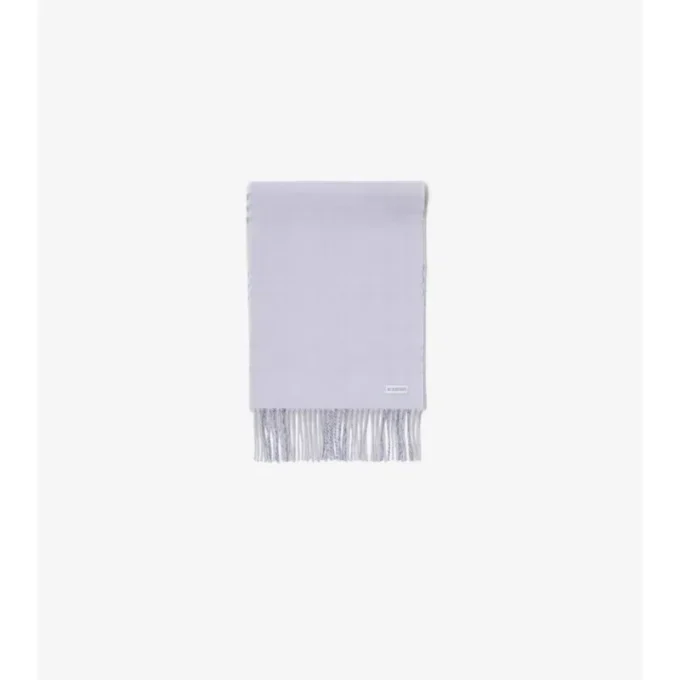 Gradient Check Cashmere Scarf