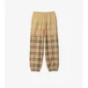 Gradient Check Cotton Jogging Pants