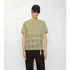 Gradient Check Cotton T-Shirt