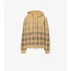Gradient Check Cotton Zip Hoodie