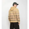 Gradient Check Cotton Zip Hoodie