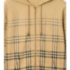 Gradient Check Cotton Zip Hoodie