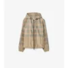 Gradient Check Hooded Jacket