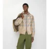 Gradient Check Hooded Jacket