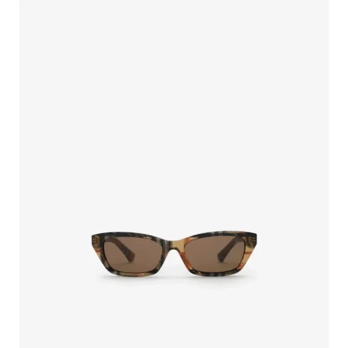 Gradient Check Rectangular Sunglasses