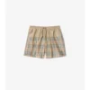 Gradient Check Swim Shorts
