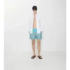 Gradient Check Swim Shorts