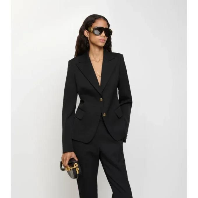 Grain De Poudre Wool Tailored Jacket