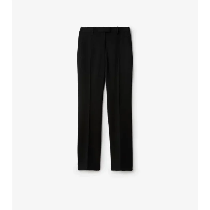 Grain De Poudre Wool Tailored Trousers