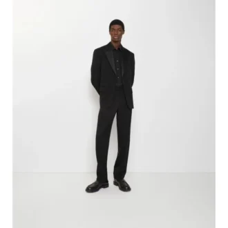 Grain De Poudre Wool Tuxedo Trousers