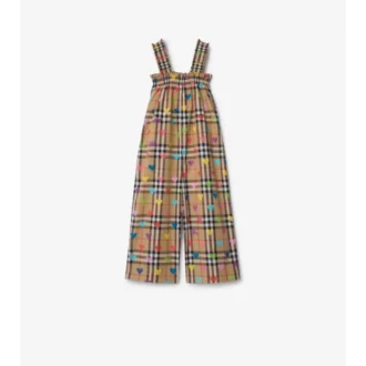 Heart Check Cotton Jumpsuit