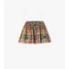 Heart Check Cotton Skirt