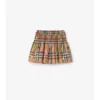 Heart Check Cotton Skirt