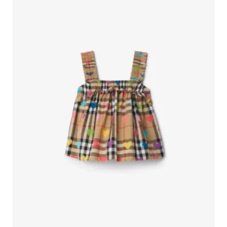 Heart Check Cotton Top