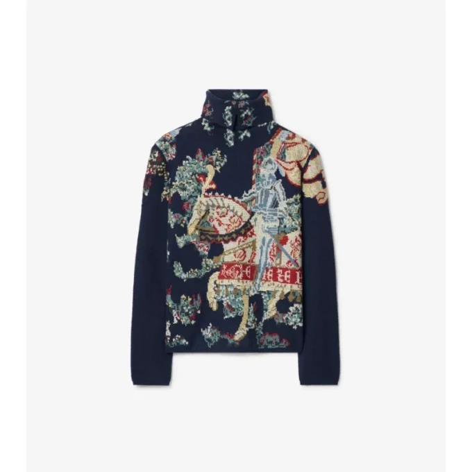 Heraldic Knight Wool Sweater