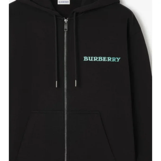Heritage Logo Cotton Zip Hoodie