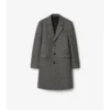 Herringbone Wool Tailored Coat