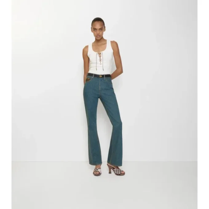 High-Rise Bootcut Jeans
