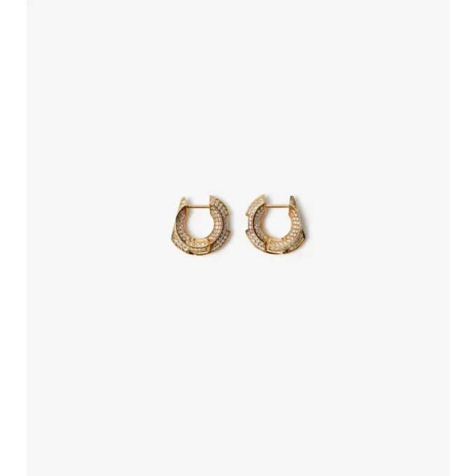Hollow Pava Hoop Earrings