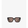 Inlaid Check Square Sunglasses
