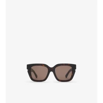 Inlaid Check Square Sunglasses
