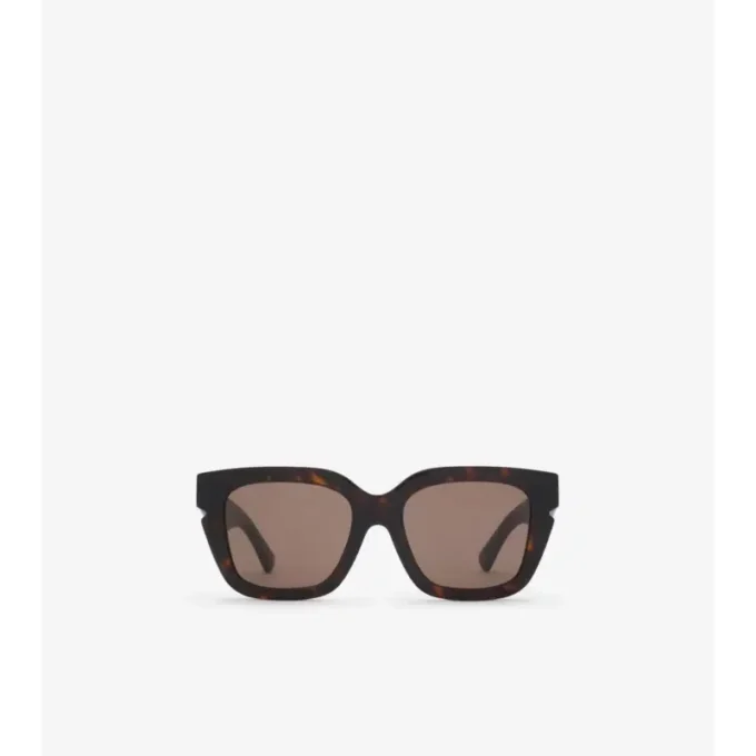 Inlaid Check Square Sunglasses