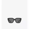 Inlaid Check Square Sunglasses