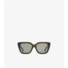 Inlaid Check Square Sunglasses