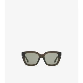 Inlaid Check Square Sunglasses