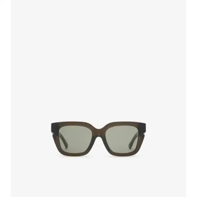Inlaid Check Square Sunglasses
