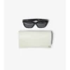 Inlaid Check Square Sunglasses