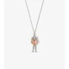 Knight Heart Charm Necklace 
