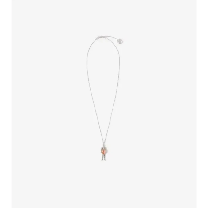 Knight Heart Charm Necklace 