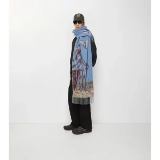 Knight Portrait Cashmere Scarf