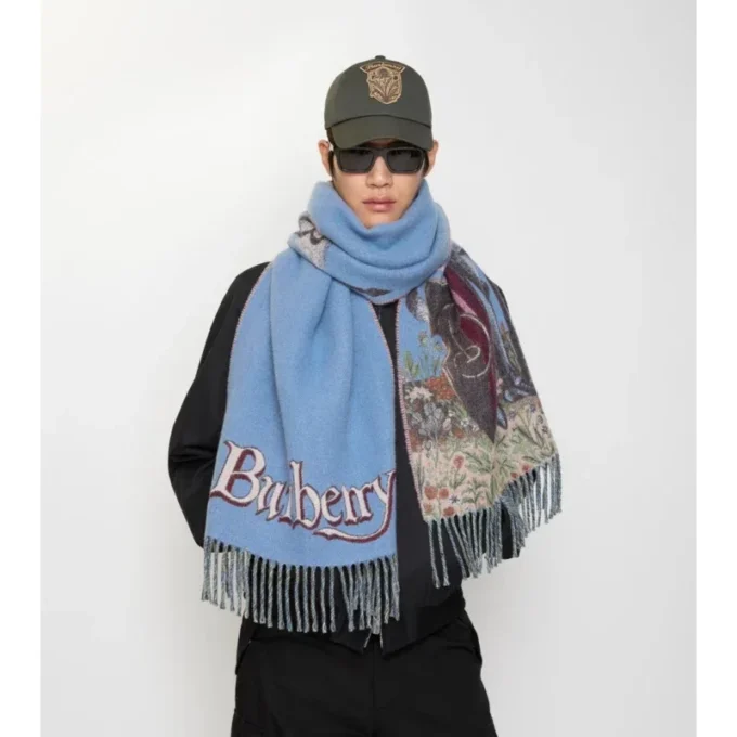 Knight Portrait Cashmere Scarf