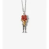 Knight Rose Charm Necklace 