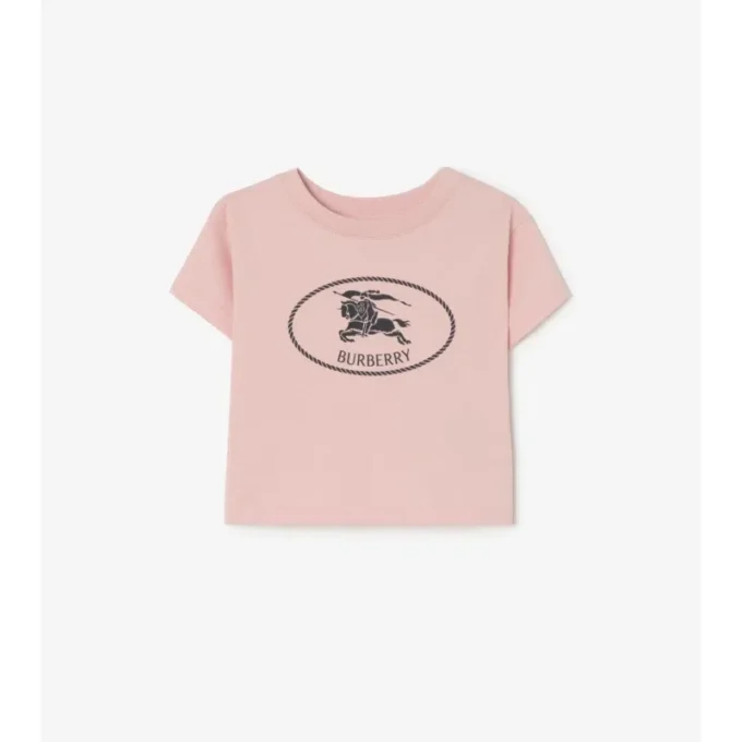Knight Stamp Cotton T-Shirt