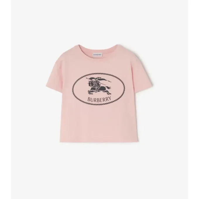 Knight Stamp Cotton T-Shirt