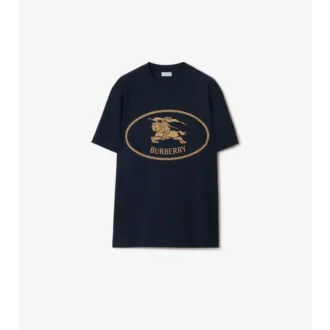 Knight Stamp Cotton T-Shirt