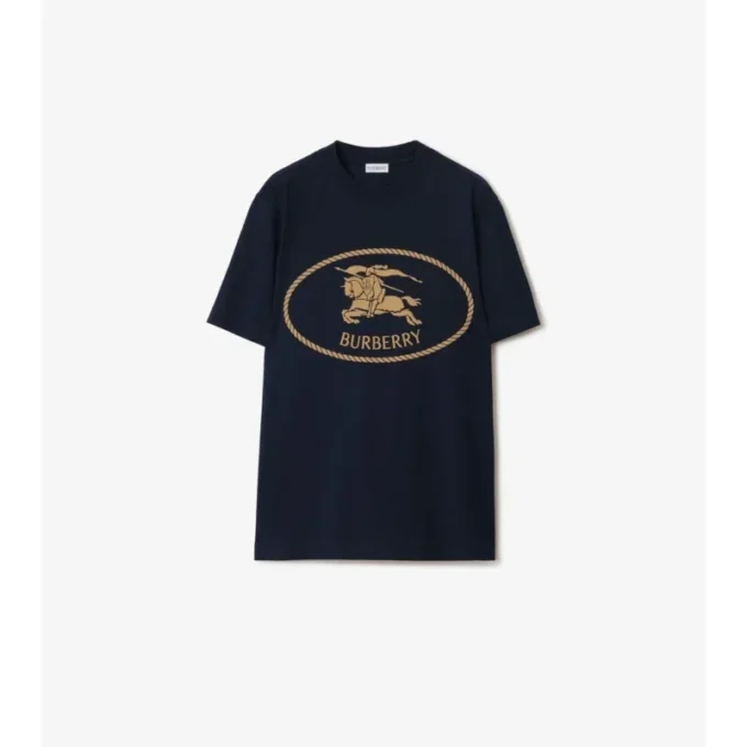 Knight Stamp Cotton T-Shirt