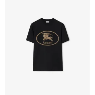 Knight Stamp Cotton T-Shirt