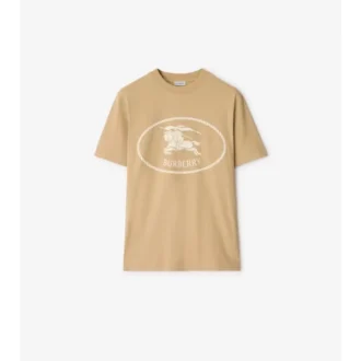Knight Stamp Cotton T-Shirt