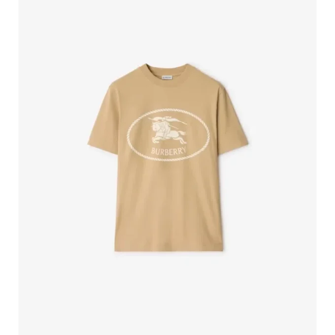 Knight Stamp Cotton T-Shirt