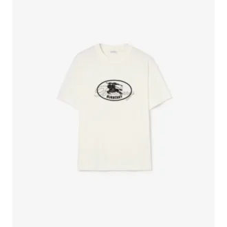 Knight Stamp Cotton T-Shirt