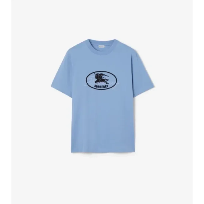 Knight Stamp Cotton T-Shirt
