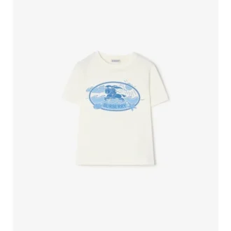 Knight Stamp Cotton T-Shirt